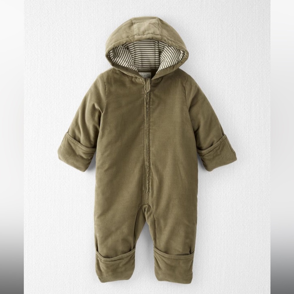 Baby Organic Cotton Corduroy Puffy Pram